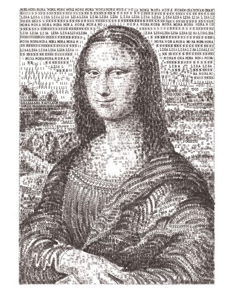 mona lisa hand signed